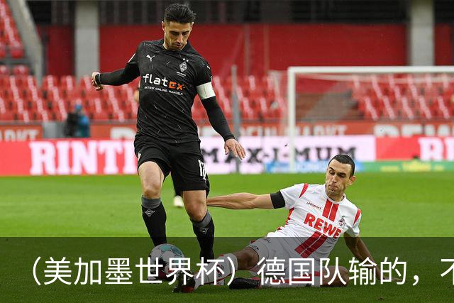 （美加墨世界杯）德国队输的，不只是点球